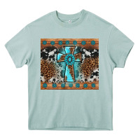 Arona gemstone leopard cross Heavy Core Tee - AdoDesignShop