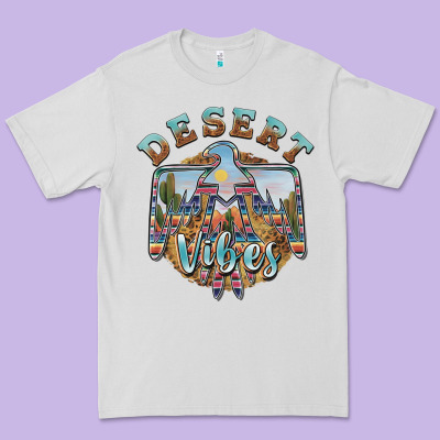 Desert Vibes Thunderbird Premium Tee Designed By Barkaloodesign