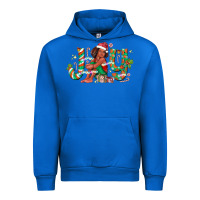 Cobalt Joy Girl Black Urban Hoodie - CowhideDigitalArt