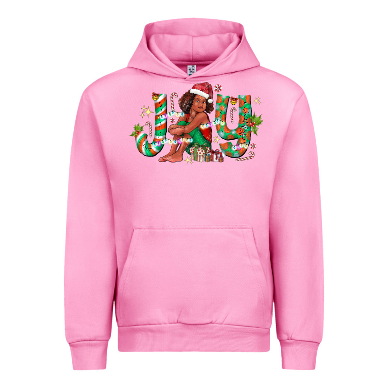 Joy Girl Black Urban Hoodie by CowhideDigitalArt | Teevron