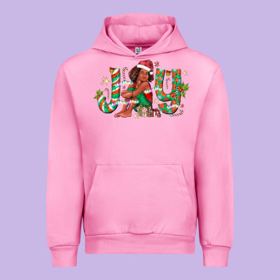 Joy Girl Black Urban Hoodie Designed By Cowhidedigitalart