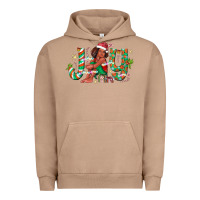 Pigment Burro Joy Girl Black Urban Hoodie - CowhideDigitalArt
