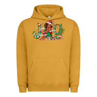 Pigment Peanut Butter Joy Girl Black Urban Hoodie - CowhideDigitalArt