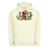 Pigment Pistachio Joy Girl Black Urban Hoodie - CowhideDigitalArt