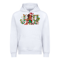 White Joy Girl Black Urban Hoodie - CowhideDigitalArt