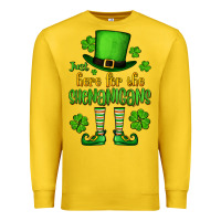 Lemon Just here for the shenanigans St. Patrick's Premium Sweatshirt - OliviaCreatesArt