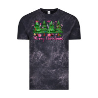 Cloud Black Merry Christmas Nurse trees Vintage Tee - MaliasSmallBusiness
