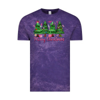 Cloud Purple Merry Christmas Nurse trees Vintage Tee - MaliasSmallBusiness