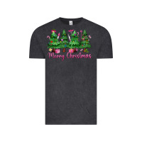 Vintage Black Merry Christmas Nurse trees Vintage Tee - MaliasSmallBusiness