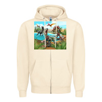 Sandshell dinosaurs Zipper Hoodie - TumblerDesignByShophia