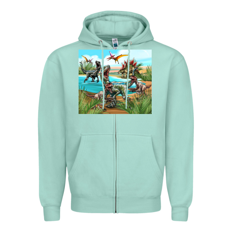 Dinosaurs Zipper Hoodie by TumblerDesignByShophia | Teevron