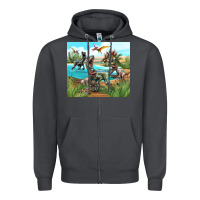 Smoke dinosaurs Zipper Hoodie - TumblerDesignByShophia