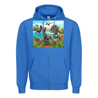 True Royal dinosaurs Zipper Hoodie - TumblerDesignByShophia