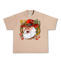 Burro Cowboy Santa Urban Heavy Tee - NancyCooperArtShop