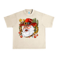 Sandshell Cowboy Santa Urban Heavy Tee - NancyCooperArtShop