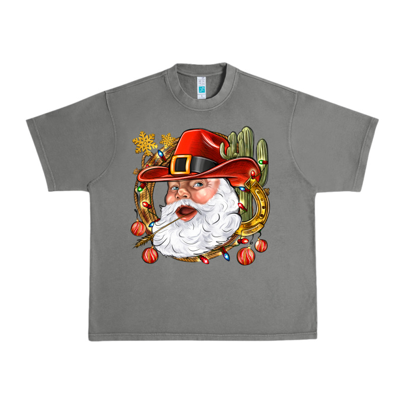 Cowboy Santa Urban Heavy Tee by NancyCooperArtShop | Teevron