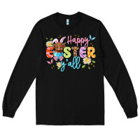 Black happy easter yall Long Sleeve Tee - Artiststas