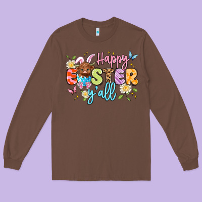 Happy Easter Yall Long Sleeve Tee Designed By Artiststas