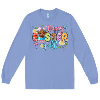 Colony Blue happy easter yall Long Sleeve Tee - Artiststas