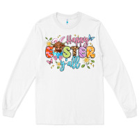 White happy easter yall Long Sleeve Tee - Artiststas