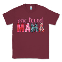 Burgundy one loved mama Classic Tee - JahusDesignShop