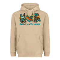 Mushroom peace love thunderbird Heavyweight Hoodie - OliviaCreatesArt