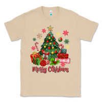 Mushroom merry christmas tree with gift box Classic Tee - MaliasSmallBusiness
