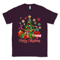 Plum merry christmas tree with gift box Classic Tee - MaliasSmallBusiness