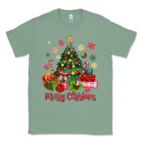 Sage merry christmas tree with gift box Classic Tee - MaliasSmallBusiness