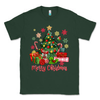 Sports Green merry christmas tree with gift box Classic Tee - MaliasSmallBusiness