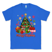 True Royal merry christmas tree with gift box Classic Tee - MaliasSmallBusiness