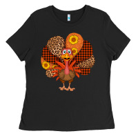 Black thanksgiving turkey Ladies Tee - AdoDesignShop