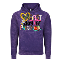 Cloud Purple my first day of preschool Vintage Hoodie - NancyCooperArtShop