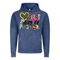 Vintage Denim my first day of preschool Vintage Hoodie - NancyCooperArtShop