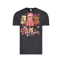 Vintage Black pantasmas christmas mexican conchas ghosts Vintage Tee - MaliasSmallBusiness