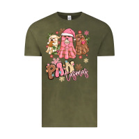 Vintage Olive pantasmas christmas mexican conchas ghosts Vintage Tee - MaliasSmallBusiness