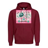 Burgundy #vettechlife Zipper Hoodie - TumblerDesignByShophia