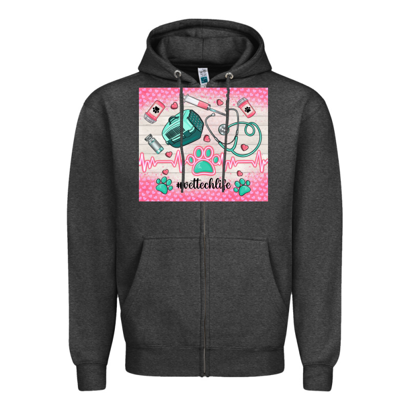 #vettechlife Zipper Hoodie by TumblerDesignByShophia | Teevron