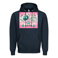 Navy #vettechlife Zipper Hoodie - TumblerDesignByShophia