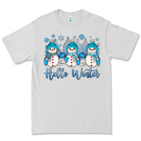 Dove Grey snowman hello winter Premium Tee - JahusDesignShop