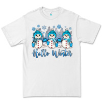 White snowman hello winter Premium Tee - JahusDesignShop