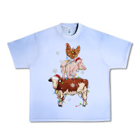 Grape Ice Merry Christmas Farm Animals Urban Heavy Tee - MaliasSmallBusiness
