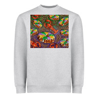 Heather Grey mardi gras king cake and crawfish Heavyweight Sweatshirt - RanaPortraitStore