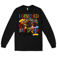 Black i crushed 100 days of school Long Sleeve Tee - Artiststas