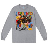Heather Grey i crushed 100 days of school Long Sleeve Tee - Artiststas