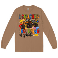Toasted Coconut i crushed 100 days of school Long Sleeve Tee - Artiststas