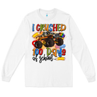 White i crushed 100 days of school Long Sleeve Tee - Artiststas