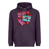 Plum valentines day casette olivia Heavyweight Hoodie - OliviaCreatesArt