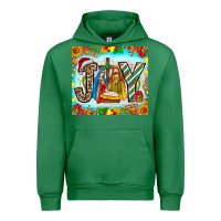 Emerald joy jesus Urban Hoodie - CowhideDigitalArt