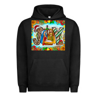 Pigment Black joy jesus Urban Hoodie - CowhideDigitalArt